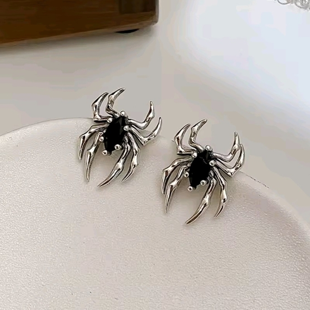 Silver Statement Earrings View 2